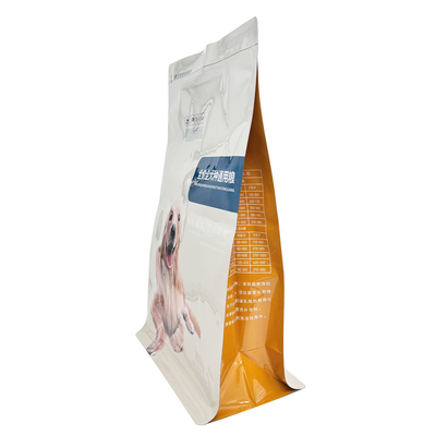 comprar 2.5KG papel de impressão personalizado revestido de fundo plano cão de estimação gato saco de comida reabrevel cão de estimação saco erguido com fecho online manufacture