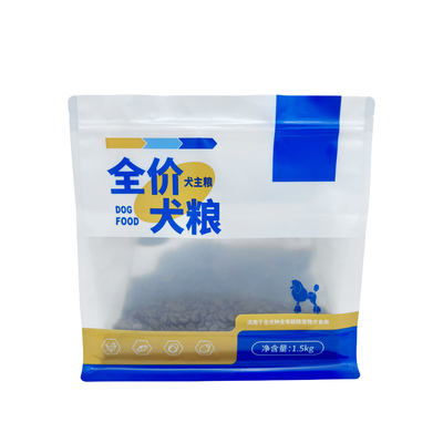 comprar 1.5kg Sacos de experimentação de alimentos para cães de estimação com fundo plano fechado online manufacture