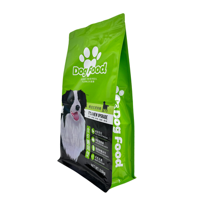 comprar 2.5kg Design personalizado Fresco Manutenção Pesada Alumínio Foil revestido Caixa Flat Bottom Re-sealable sacos de comida de cão com fecho online manufacture
