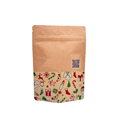 comprar Eco-friendly Brown Kraft Paper Biodegradable Stand Up Pouches com Zipper para embalagens de alimentos online manufacture