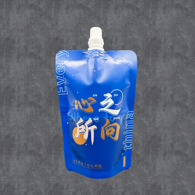 comprar 8 Oz Reutilizável à prova de vazamento de graus alimentares Bolsas de borracha impressas personalizadas com tampa para bebidas Embalagens líquidas online manufacture