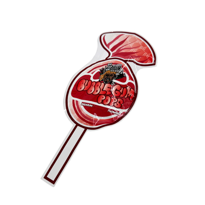comprar Caramelo de coração Lolipop forma de corte reutilizável Flat Mylar Zipper Sacos para doces Flores Folhas online manufacture