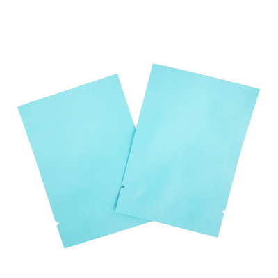 comprar 7cm x 10cm de cor azul claro mate 3 selos laterais folha de alumínio plana bolsas Mylar para folhas de chá, lanche, acessórios online manufacture