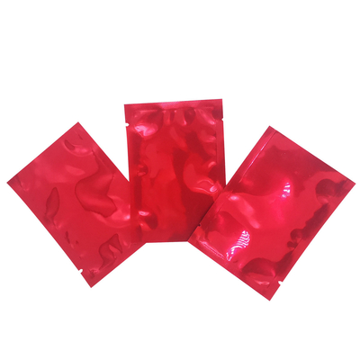 comprar Bonitos selos de vácuo metálicos vermelhos brilhantes bolsas Mylar para chá de flores, chá verde, embalagem de folhas de chá vermelho online manufacture
