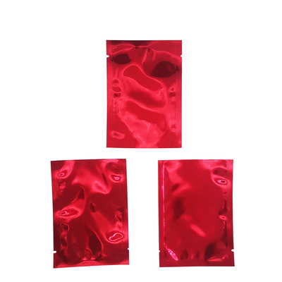 comprar 7x10cm Luminosa Vermelha Metallica Folha de Alumínio Mylar aberta Top sacos seláveis para alimentos, folhas de chá, acessórios embalagem online manufacture