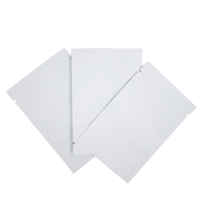 comprar Folha de alumínio revestida Flat 3 Side Seal Vacuum Seal Matte White Mylar Bags Pouch para alimentos, lanches, acessórios embalagem online manufacture