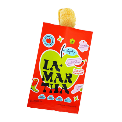 comprar Bolsa de almofada fechada de papel plástico impermeável a óleo revestida de volta para batatas fritas, batatas fritas, lanches, embalagens de alimentos secos online manufacture