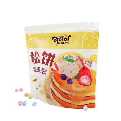 comprar Larga reciclável Custom Stand Up pouches embalagens de plástico com fecho de cadeado clara janela para panquecas cookies armazenamento online manufacture