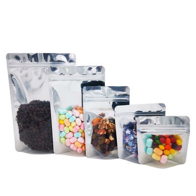 comprar 1.0g 3.5g 7.0g 14g 28g 13mil Lado um claro Negro Volte para cima Folha recarregável Sacos Mylar para embalagens de armazenamento de alimentos online manufacture