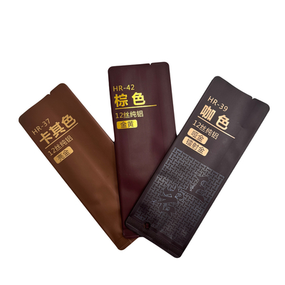 comprar Cor Marrom Resistente a cheiro Resistente à luz Matte Foil de alumínio puro Liner Side Gusset Sacos de chá de folhas soltas para chá online manufacture