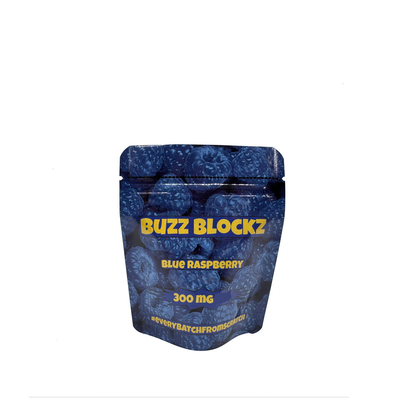 comprar 300 mg Impressão digital de alumínio laminado HP Stand Up Ziploc Bags para embalagem de gomas de doces de sabor a Blue Berry online manufacture