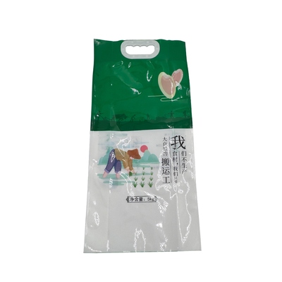 comprar Impressão personalizada Sello de quatro lados Plastico pesado de nylon laminado Sacos de embalagem de arroz para macarrão de arroz farinha em pó alimentos online manufacture