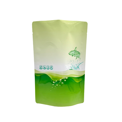 comprar Design personalizado de alumínio laminado verde Stand Up pouch com alta propriedade de barreira online manufacture