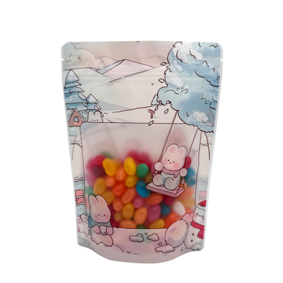 comprar Bolsas de alimentos de suporte para alimentação reutilizáveis EVOH PE com janela transparente e fechadura online manufacture