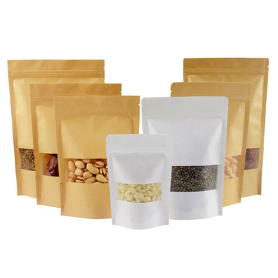 comprar Ferradura recolocável e janela limpa bolsas de papel kraft natural online manufacture