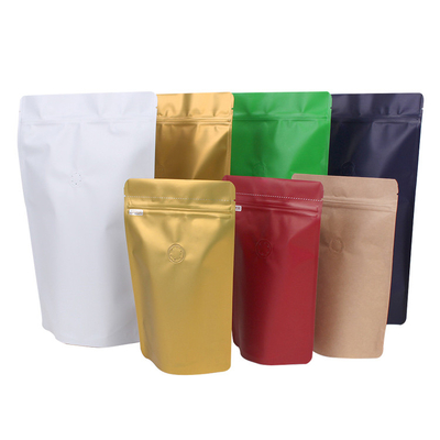 comprar Bolsas de café em pé premium com válvula desgaseadora para embalagens de grãos de café, café moído, folhas de chá online manufacture