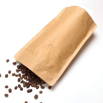 comprar Papel Kraft Folha de alumínio laminada Bolsas de café de pé com válvula para fresqueza prolongada online manufacture