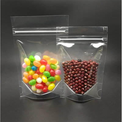 comprar Bolsas de apoio cristalinas com fecho de zíper para frutas secas, nozes, lanches, embalagens de alimentos doces online manufacture