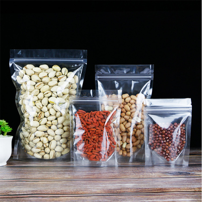 comprar 4x6 polegadas de plástico à prova de umidade transparente limpo Stand Up Sack com fecho para frutas secas, doces, embalagens de alimentos cookie online manufacture