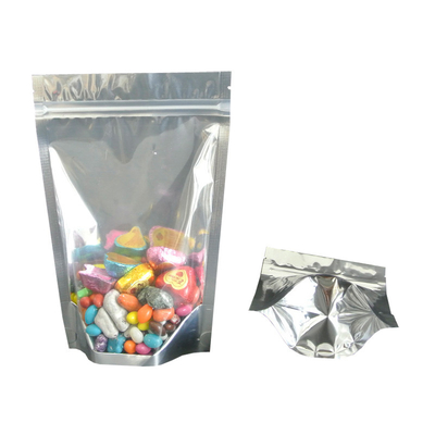 comprar Bolsas transparentes de apoio de folha de alumínio / bolsas transparentes de apoio com fecho online manufacture