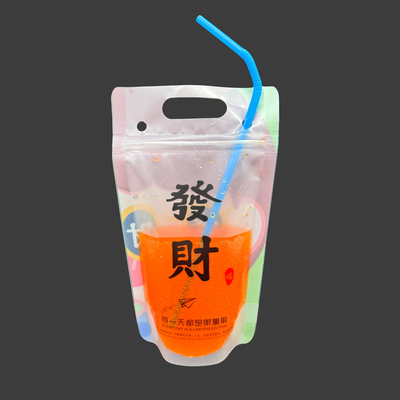 Bolsas de bebidas personalizadas Bolsas de bebidas para adultos Bolsas de bebidas para festas de verão Bolsas de bebidas de suco com fecho e canudos