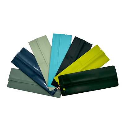 Cores verdes Air Tight Heat Sealable Side Gusset Pouches With Aluminum Foil Liner Para Embalagem Alimentos de chá de folhas soltas