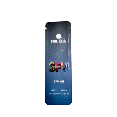 Custom 1.0G Lay Flat Aluminum Foil Laminated Custom Mylar Bags com Tear Notch para Embalagem Cookie Candy Flower Weed