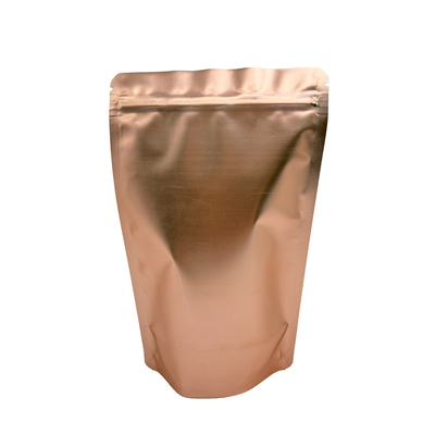 Embalagens de alimentos Rosa de ouro em branco Custom Stand Up Pouches Sacos com Ziplock Doypack