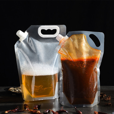BPA Proof Beverage Free Spouted Stand Up Pouches Pouches Com Spout Com Mão